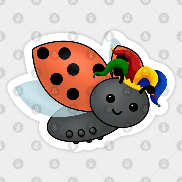 Jester Ladybug Sticker by HolidayBug
